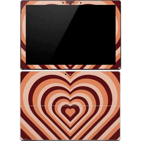Autumn Heart Pattern Surface Pro 4 Skin